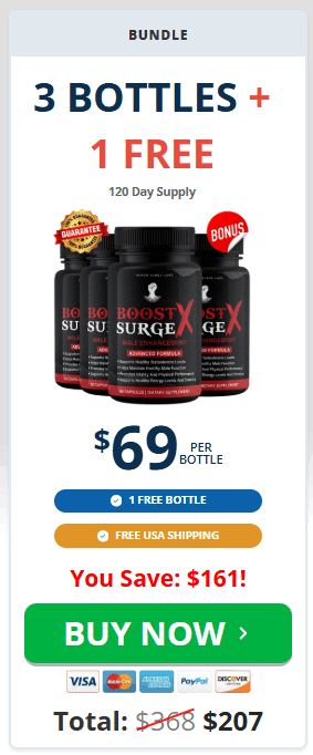 boost surge x 3 bottles price